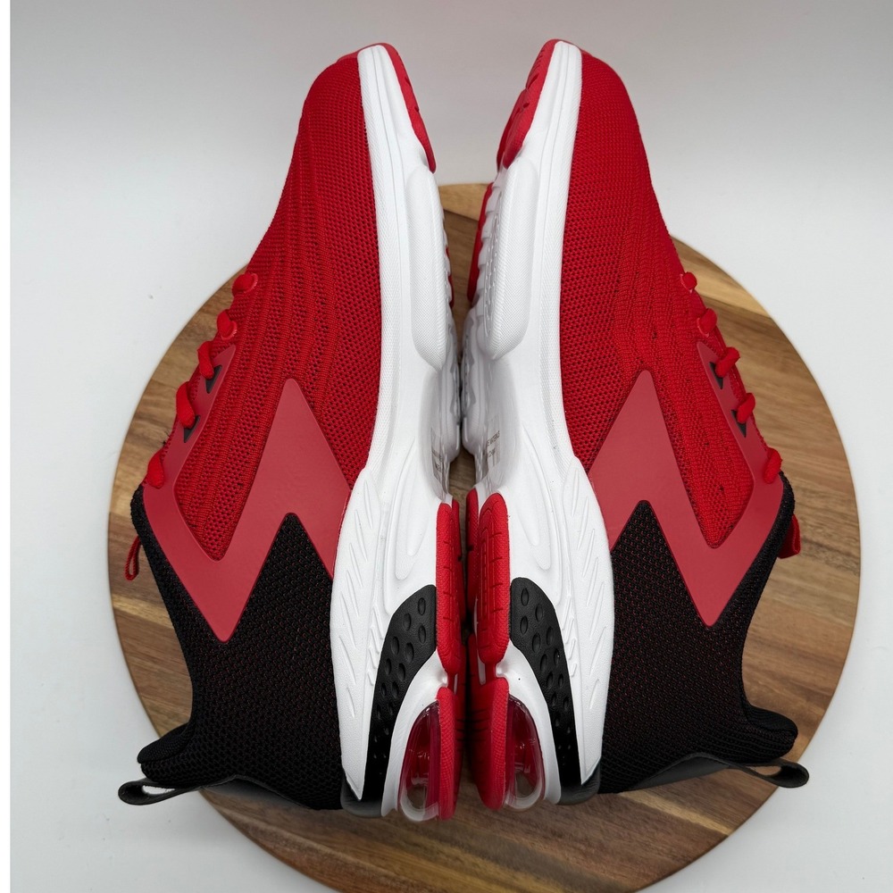Jerko QX01M Men's 11 ‎ Red Black Mesh Running Shoes Air Cushion Sneakers - Picture 6 of 9